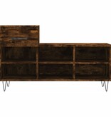 VidaXL Schoenenkast 102x36x60 cm bewerkt hout gerookt eikenkleurig