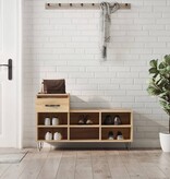 VidaXL Schoenenkast 102x36x60 cm bewerkt hout sonoma eikenkleurig
