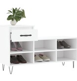 VidaXL Schoenenkast 102x36x60 cm bewerkt hout wit