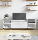 VidaXL Tv-meubel 160x35x55 cm bewerkt hout hoogglans wit