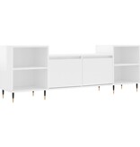 VidaXL Tv-meubel 160x35x55 cm bewerkt hout hoogglans wit
