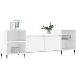 VidaXL Tv-meubel 160x35x55 cm bewerkt hout hoogglans wit