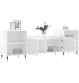 VidaXL Tv-meubel 160x35x55 cm bewerkt hout hoogglans wit