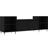 vidaXL Tv-meubel 160x35x55 cm bewerkt hout zwart