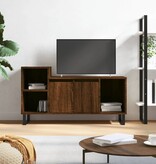 VidaXL Tv-meubel 100x35x55 cm bewerkt hout bruin eikenkleur