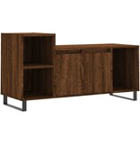 VidaXL Tv-meubel 100x35x55 cm bewerkt hout bruin eikenkleur