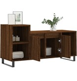 VidaXL Tv-meubel 100x35x55 cm bewerkt hout bruin eikenkleur