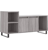 vidaXL Tv-meubel 100x35x55 cm bewerkt hout grijs sonoma eikenkleurig