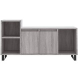 VidaXL Tv-meubel 100x35x55 cm bewerkt hout grijs sonoma eikenkleurig