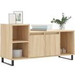 vidaXL Tv-meubel 100x35x55 cm bewerkt hout sonoma eikenkleurig