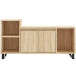 vidaXL Tv-meubel 100x35x55 cm bewerkt hout sonoma eikenkleurig