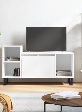 VidaXL Tv-meubel 100x35x55 cm bewerkt hout hoogglans wit