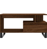 VidaXL Salontafel 90x49x45 cm bewerkt hout bruineiken