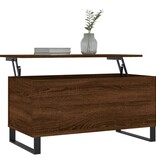 VidaXL Salontafel 90x44,5x45 cm bewerkt hout bruin eikenkleur