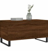 VidaXL Salontafel 90x44,5x45 cm bewerkt hout bruin eikenkleur