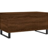 VidaXL Salontafel 90x44,5x45 cm bewerkt hout bruin eikenkleur
