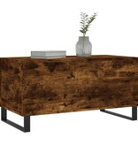 VidaXL Salontafel 90x44,5x45 cm bewerkt hout gerookt eikenkleurig