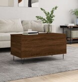 VidaXL Salontafel 90x44,5x45 cm bewerkt hout bruin eikenkleur