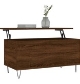 VidaXL Salontafel 90x44,5x45 cm bewerkt hout bruin eikenkleur