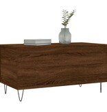 VidaXL Salontafel 90x44,5x45 cm bewerkt hout bruin eikenkleur