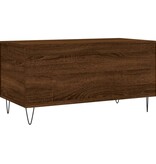 VidaXL Salontafel 90x44,5x45 cm bewerkt hout bruin eikenkleur