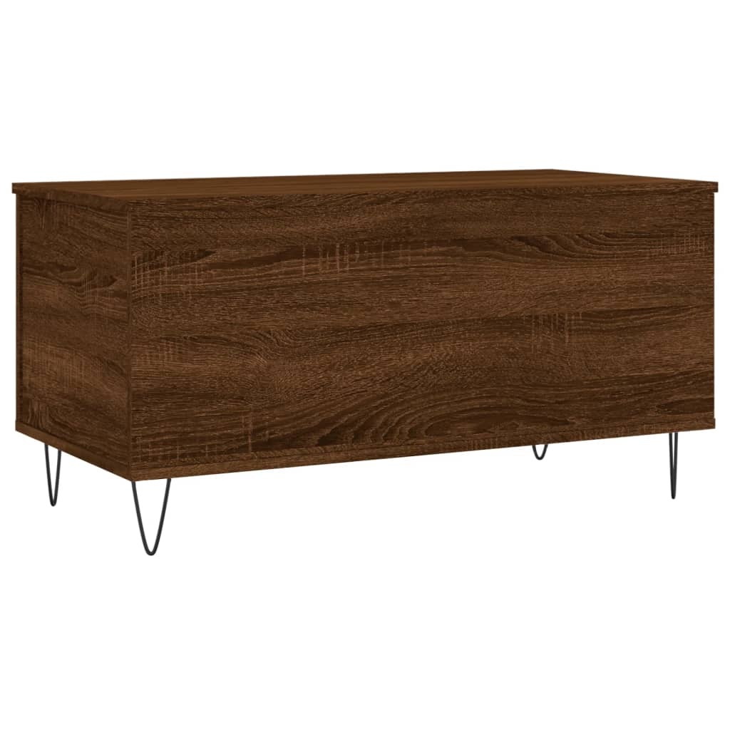 VidaXL Salontafel 90x44,5x45 cm bewerkt hout bruin eikenkleur