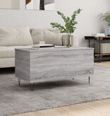 VidaXL Salontafel 90x44,5x45 cm bewerkt hout grijs sonoma eikenkleurig