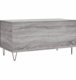 VidaXL Salontafel 90x44,5x45 cm bewerkt hout grijs sonoma eikenkleurig