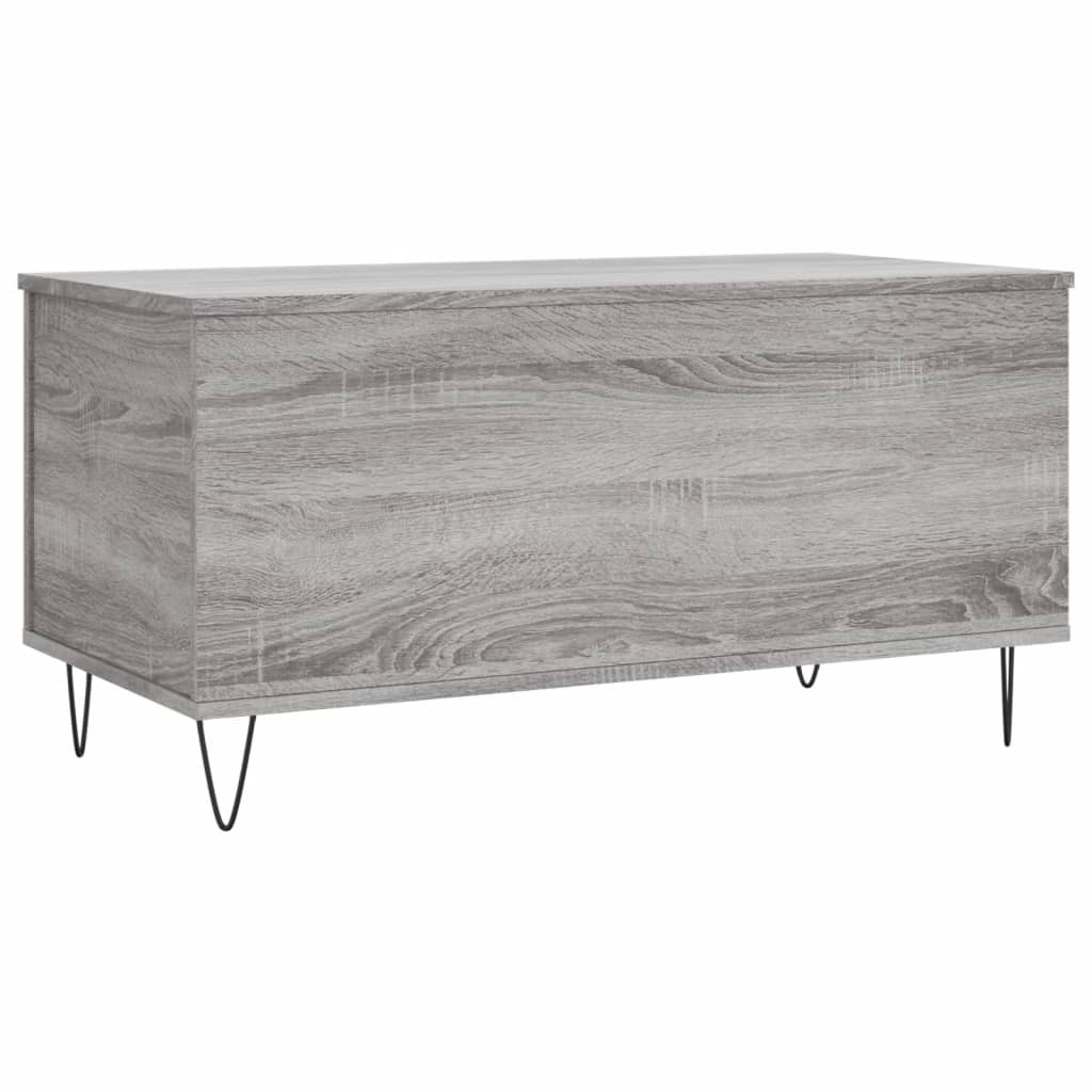 VidaXL Salontafel 90x44,5x45 cm bewerkt hout grijs sonoma eikenkleurig