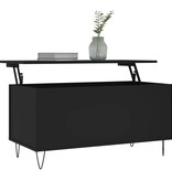 VidaXL Salontafel 90x44,5x45 cm bewerkt hout zwart