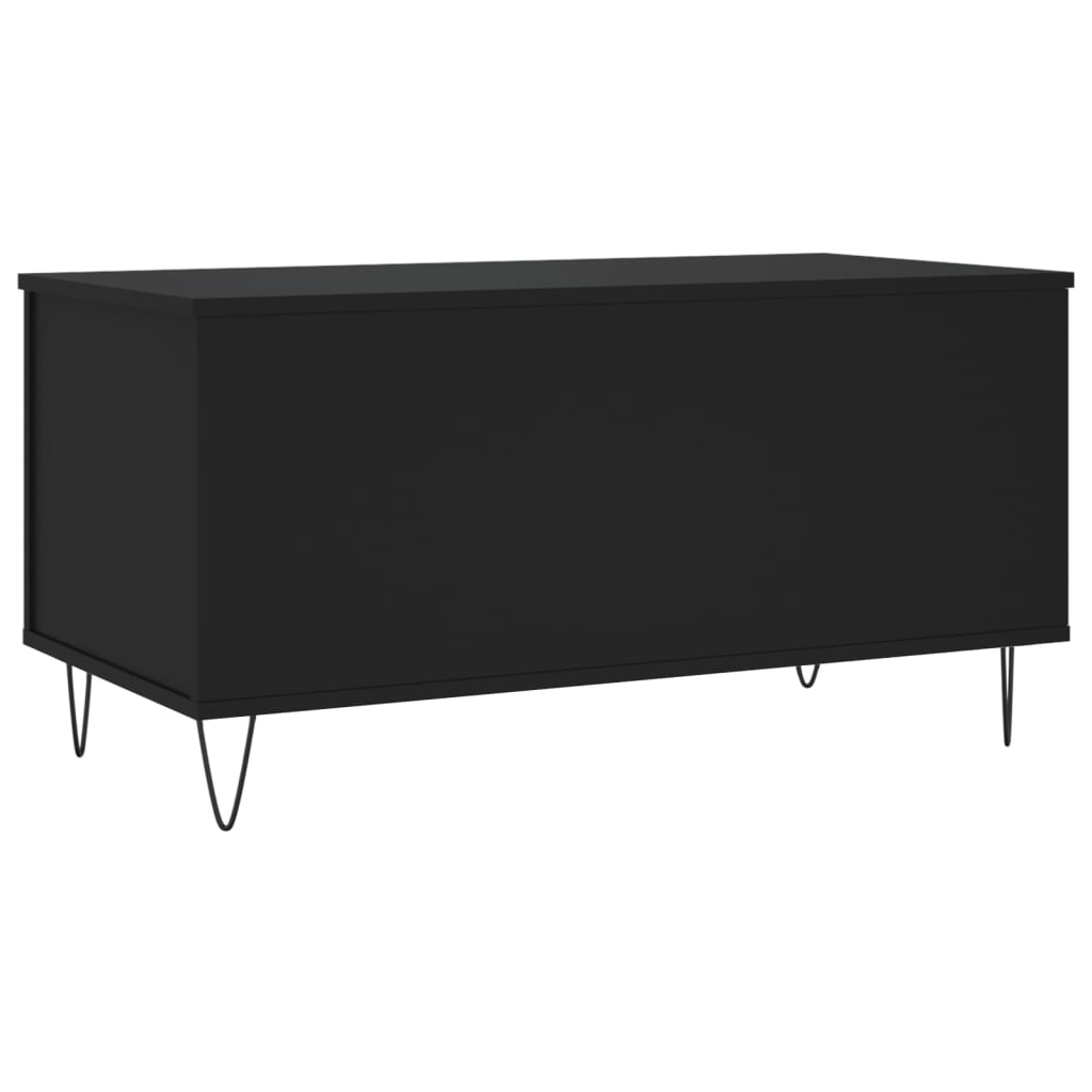 VidaXL Salontafel 90x44,5x45 cm bewerkt hout zwart