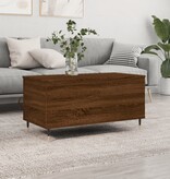 VidaXL Salontafel 90x44,5x45 cm bewerkt hout bruin eikenkleur