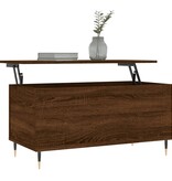 VidaXL Salontafel 90x44,5x45 cm bewerkt hout bruin eikenkleur