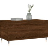 VidaXL Salontafel 90x44,5x45 cm bewerkt hout bruin eikenkleur