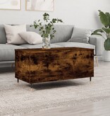 VidaXL Salontafel 90x44,5x45 cm bewerkt hout gerookt eikenkleurig
