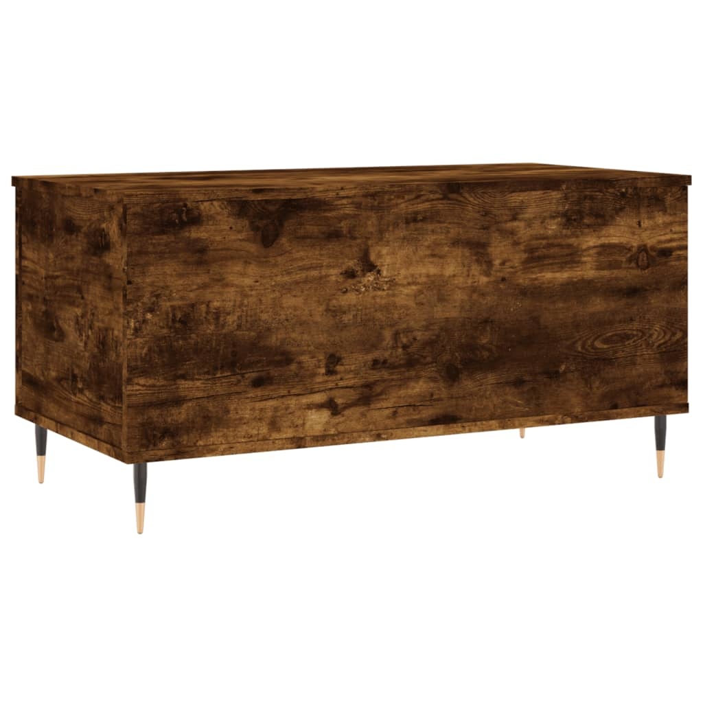 VidaXL Salontafel 90x44,5x45 cm bewerkt hout gerookt eikenkleurig