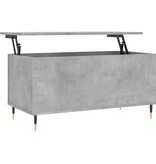 VidaXL Salontafel 90x44,5x45 cm bewerkt hout betongrijs
