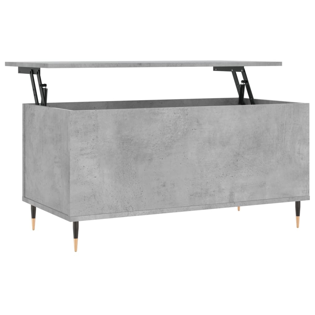 VidaXL Salontafel 90x44,5x45 cm bewerkt hout betongrijs