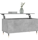 VidaXL Salontafel 90x44,5x45 cm bewerkt hout betongrijs