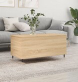 VidaXL Salontafel 90x44,5x45 cm bewerkt hout sonoma eikenkleurig