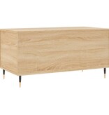 VidaXL Salontafel 90x44,5x45 cm bewerkt hout sonoma eikenkleurig