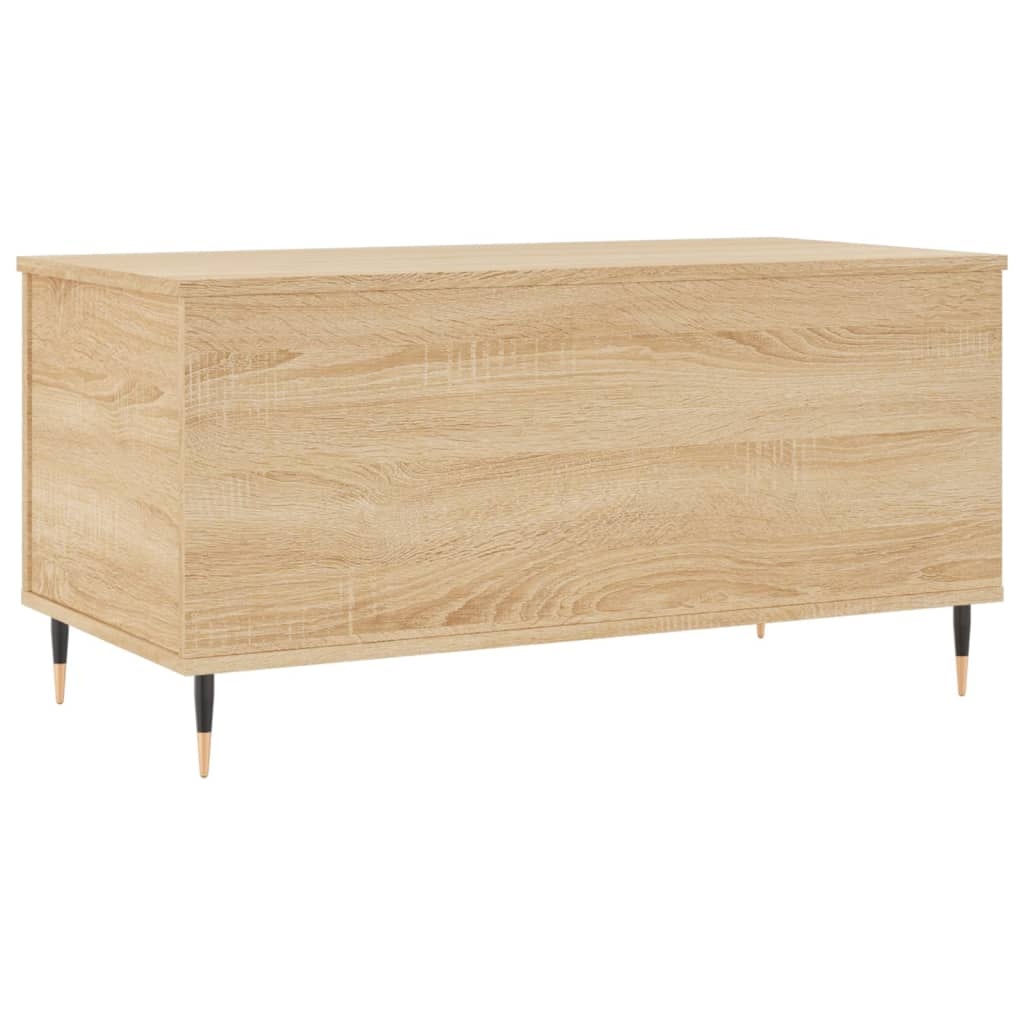 VidaXL Salontafel 90x44,5x45 cm bewerkt hout sonoma eikenkleurig