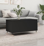 VidaXL Salontafel 90x44,5x45 cm bewerkt hout zwart