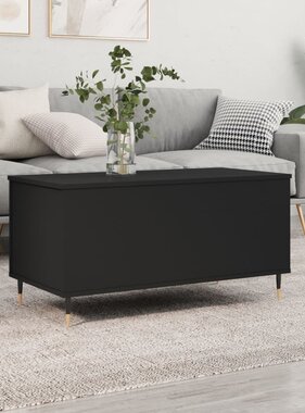 VidaXL Salontafel 90x44,5x45 cm bewerkt hout zwart