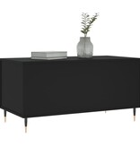 VidaXL Salontafel 90x44,5x45 cm bewerkt hout zwart