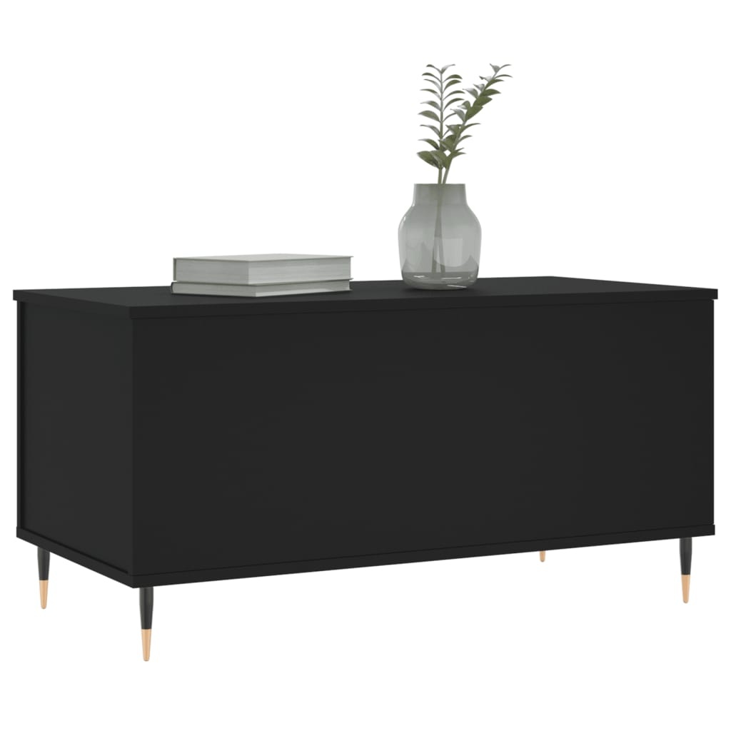 VidaXL Salontafel 90x44,5x45 cm bewerkt hout zwart