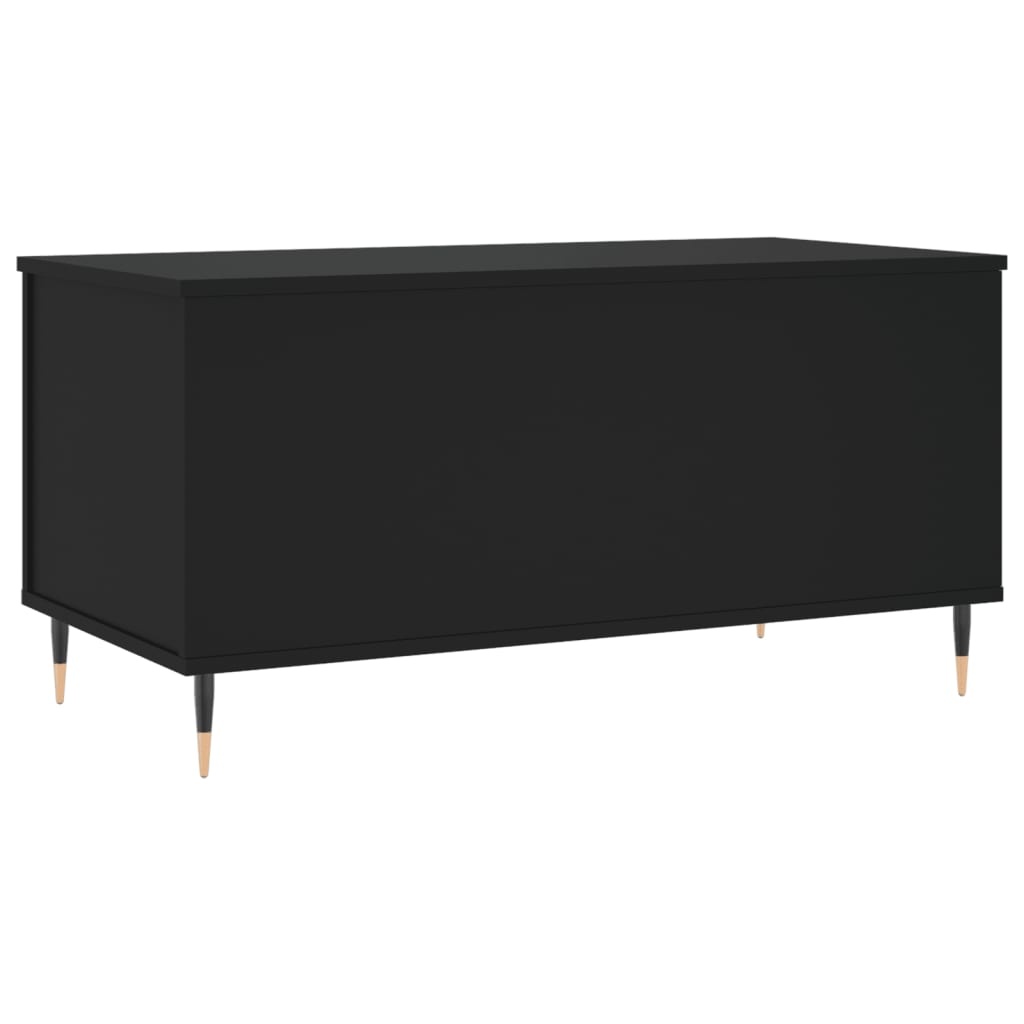 VidaXL Salontafel 90x44,5x45 cm bewerkt hout zwart