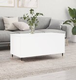 VidaXL Salontafel 90x44,5x45 cm bewerkt hout wit