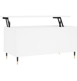 VidaXL Salontafel 90x44,5x45 cm bewerkt hout wit