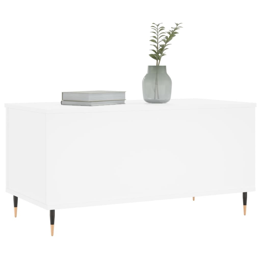 VidaXL Salontafel 90x44,5x45 cm bewerkt hout wit